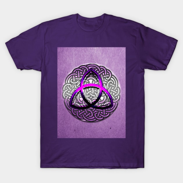 Purple triquetra T-Shirt by Sinmara